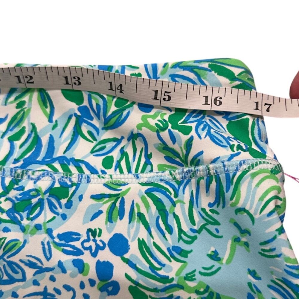 Lilly Pulitzer Aila Skort Luxletic Hydra Blue Dandy Lions UPF 50+, Large NWT - Picture 7 of 11